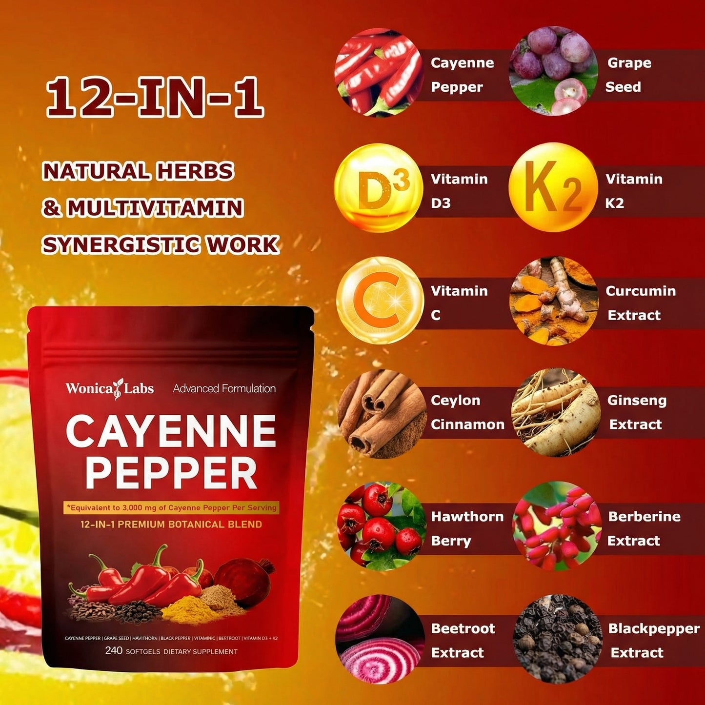 Cayenne Vital Pro Daily Softgels