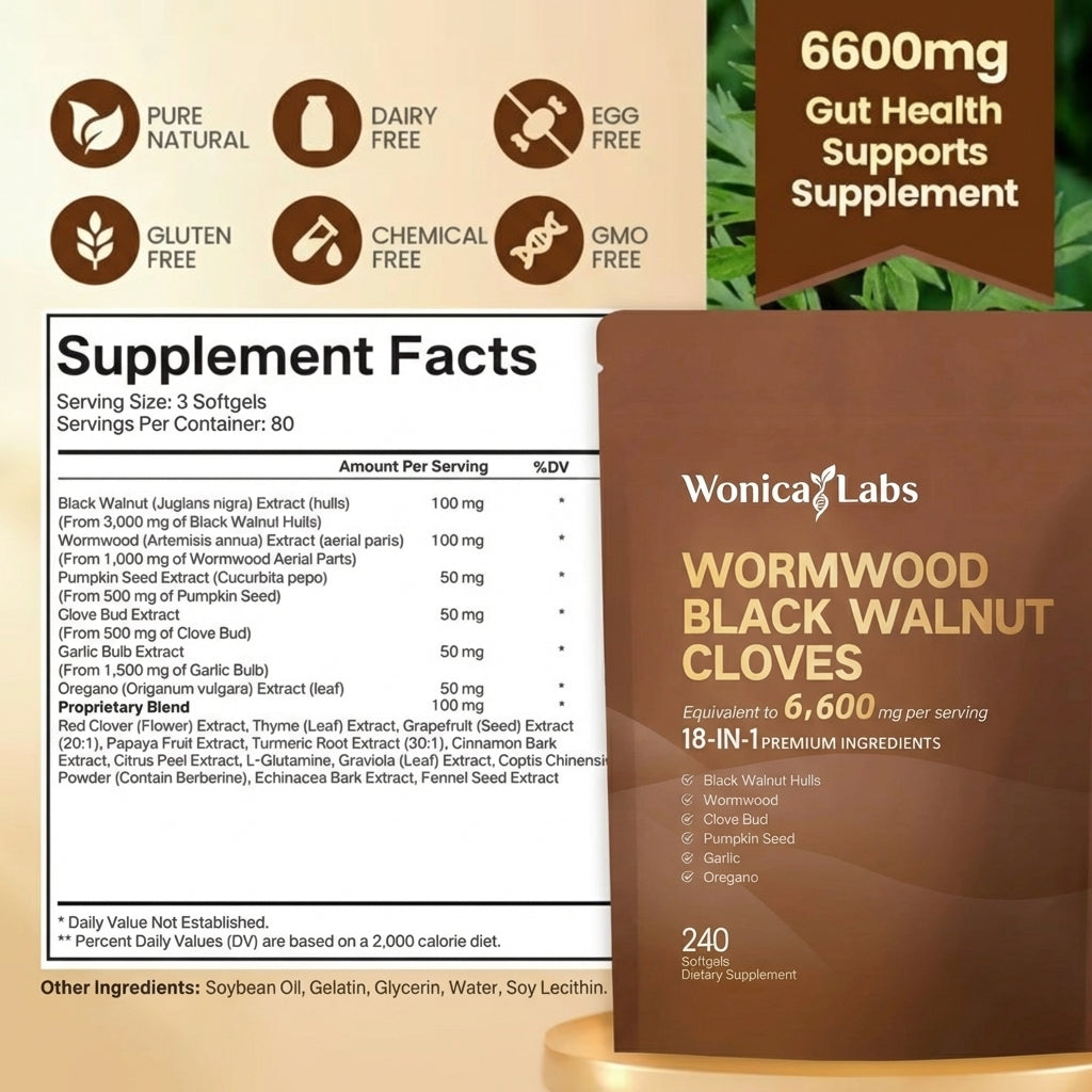 Wormwood Black Walnut Vital Caps