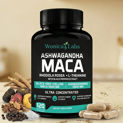 WonicaLabs Ashwagandha Maca Energy Boost