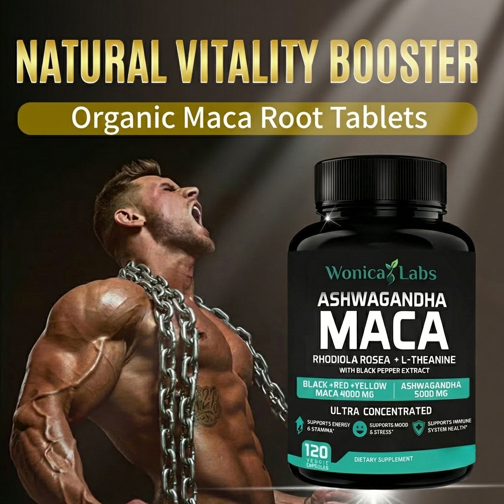 WonicaLabs Ashwagandha Maca Energy Boost