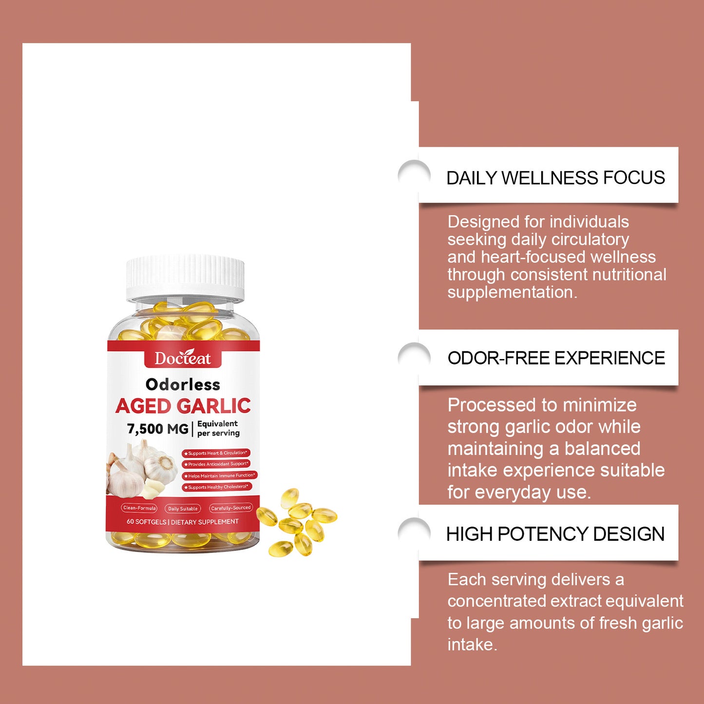 Daily Garlic Vitality Boost Softgels