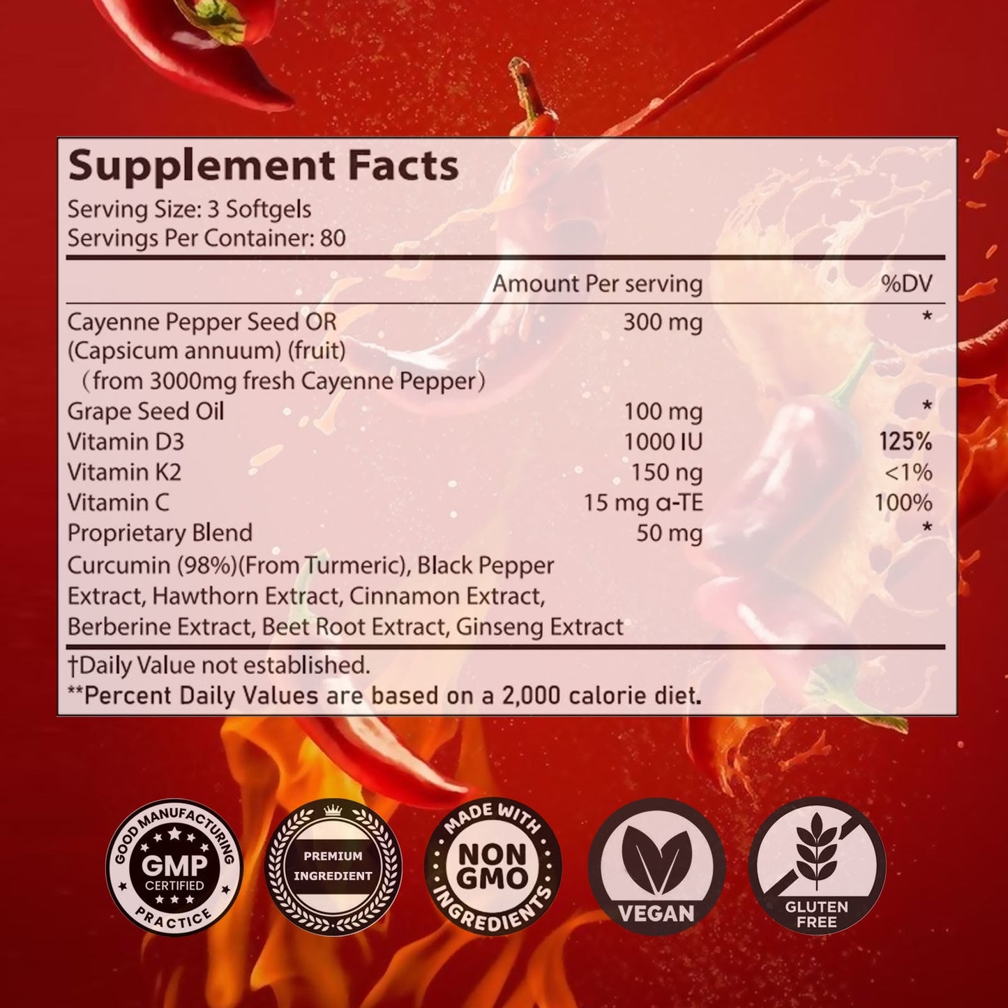 Cayenne Vital Pro Daily Softgels
